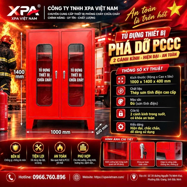 Tủ đựng thiết bị PCCC-1400x100x400