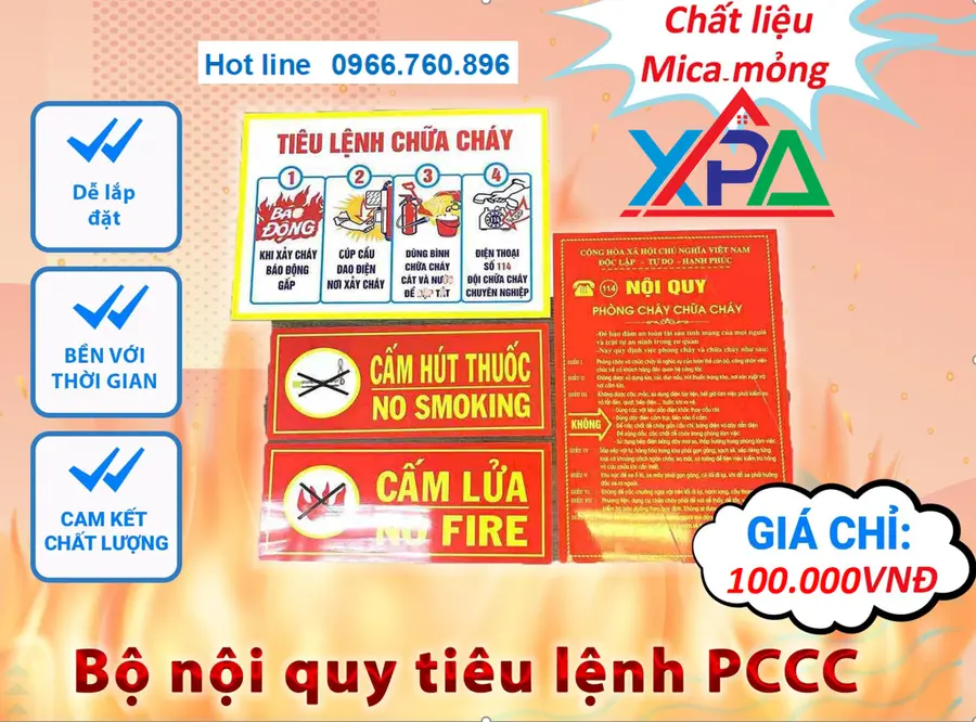 Bộ Nội Quy Tiêu lệnh PCCC